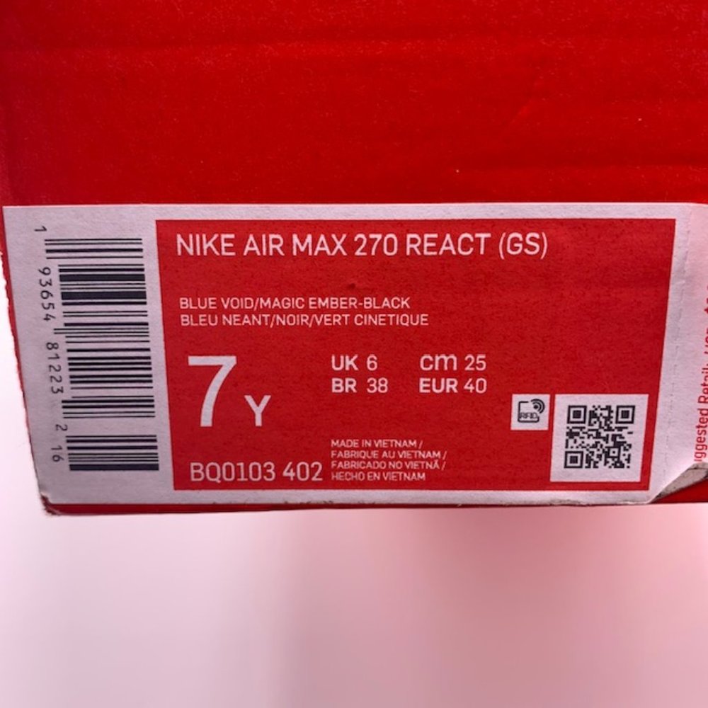 Nike Air Max 270 React (GS) - Picture 7 of 7